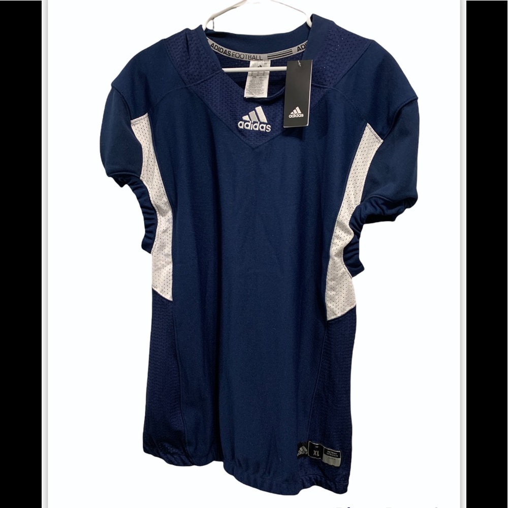 Adidas Techfit Football Navy and White Jersey Size XL